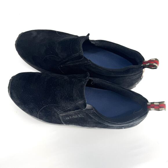 Merrell Jungle Moc 12 Black Slip-On Nubruck Leather Comfort Performance J68153 - Picture 2 of 6